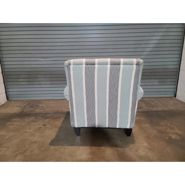 Early 21st Century Southern Home "the Grande Mist Lifes a Beach Chair" Gray and Seafoam Fabric For Sale - Image 5 of 7