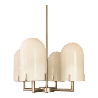 Arteriors Modern Polished Nickel Woodall Chandelier For Sale