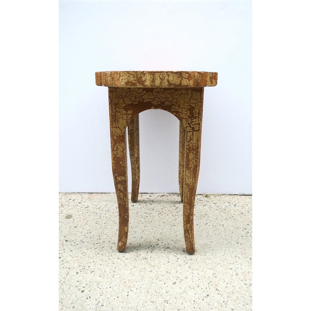 Gold Italian Gold Giltwood Side Table For Sale - Image 8 of 17