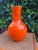 Ceramic Vintage Atomic Orange Art Pottery Vase by Cherokee Pottery, 1983 For Sale - Image 7 of 11