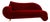 Gaudi Three-Seater Red Sofa from Bretz For Sale