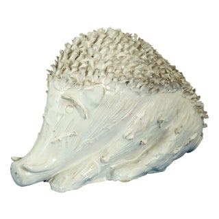 20th Century Majolicated Ceramic Wild Boar Cub by Emilia Palomba, Italy For Sale