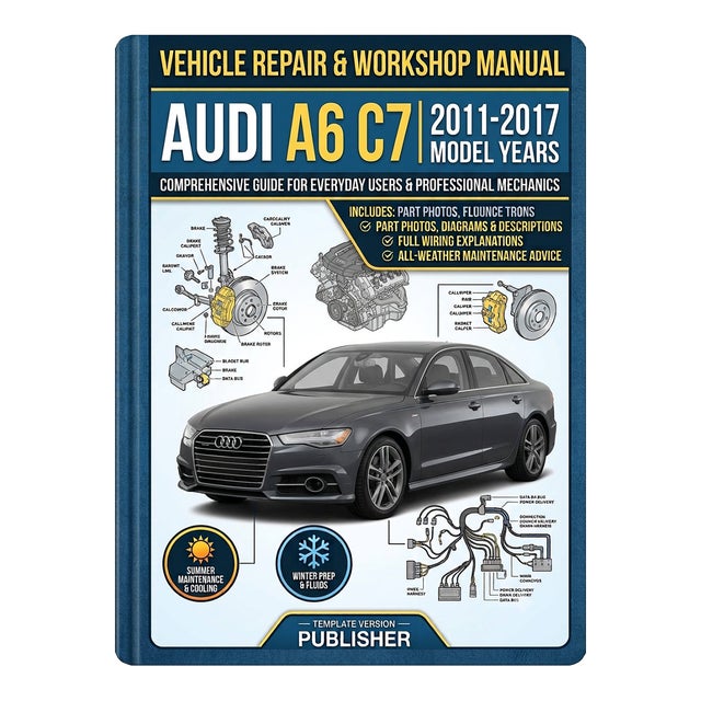 Audi A6 C7 2011-2017 Car Repair Manual, Workshop Guide Book For Sale