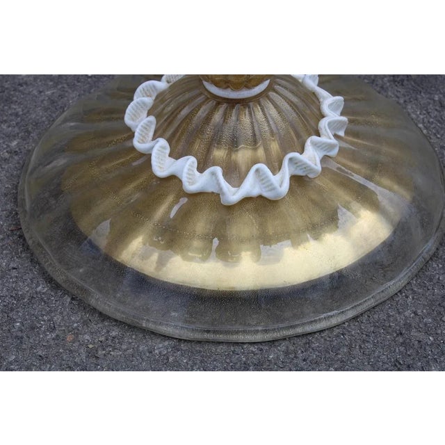 Murano Glass and Gold Dust Floor Lamp by Archimede Seguso for Seguso, 1950s For Sale - Image 4 of 16