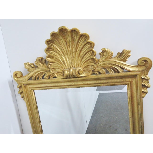 Ethan Allen Italian Shell Carved Gilt Mirror Chairish