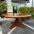 Antique French Solid Wood Round Pedestal Dining Table For Sale - Image 9 of 10