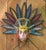 Wood Vintage Ixcateopan Cuauhtemoc Folk Art Dance Mask, Hand Carved Mexican, 24x24" For Sale - Image 7 of 11
