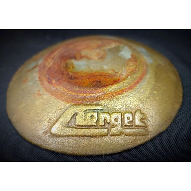 1940s Vintage 20th Century Bronze Trinket Dish Signed "Clenget" For Sale - Image 5 of 7