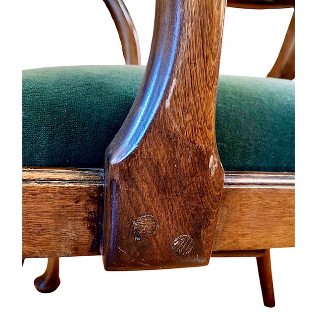 Chestnut Antique Early Georgian Armchair in the Style of Giles Grendey (1693-1780) For Sale - Image 8 of 10