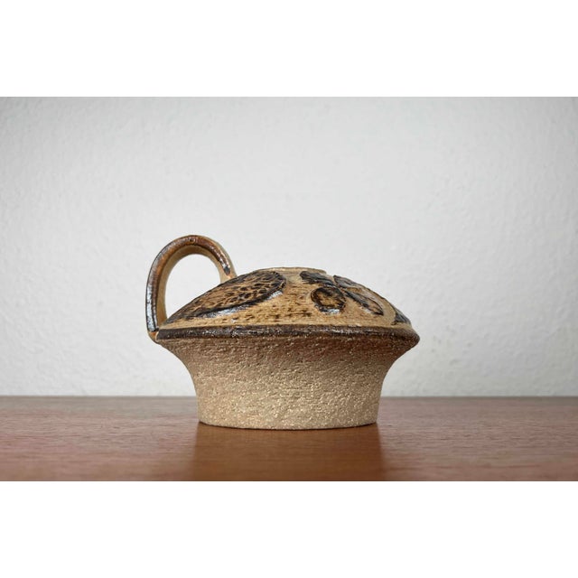 Mid-Century Modern Danish Studio Pottery Mushroom Candleholder in Stoneware by Haico Nitzsche for Søholm, 1960s For Sale - Image 10 of 18