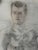 Mid-Century Modern 1945 Double Sided Figure Study Drawing Pencil on Paper 13.5x16.5 For Sale - Image 3 of 7