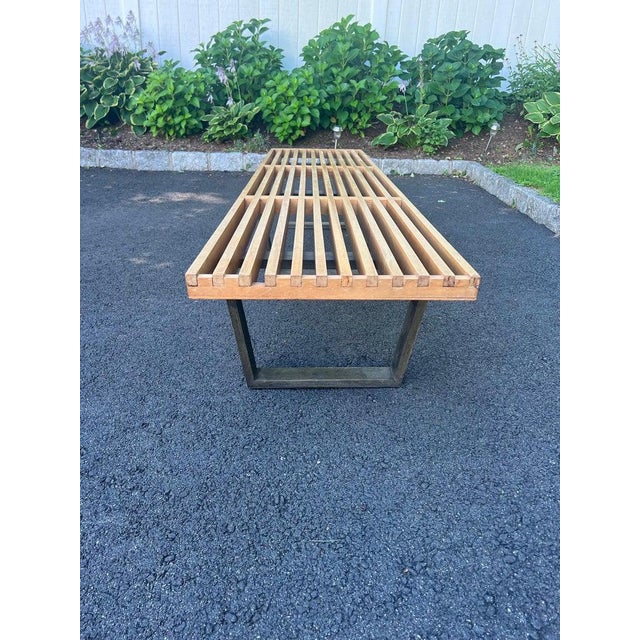 George Nelson for Howard Miller Extra Long Slat Bench For Sale In New York - Image 6 of 18