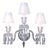 Collection Regina Wall Lamp in Metal and Crystal by Jago For Sale