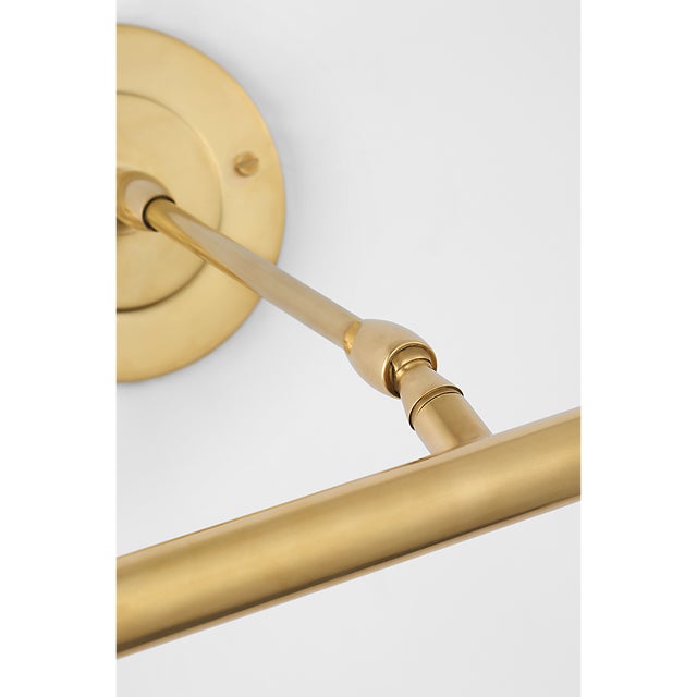 Visual Comfort Amber Lewis for Visual Comfort Signature Emery 30" Picture Light in Hand-Rubbed Antique Brass For Sale - Image 4 of 7