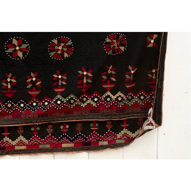 Antique Nomadic Mangal Wedding Shawl For Sale In Los Angeles - Image 6 of 12