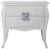 Traditional Distressed Silver White Accent Chest of Drawers For Sale - Image 3 of 6