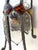 Mid-Century Modern Pair of Hammered Glass Wrought Iron Sconces by Longobard, Italy, 1970s For Sale - Image 3 of 12
