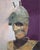 Bionic Solder by Elena Burykina | Oil on panel Portrait of a robotic soldier. For Sale