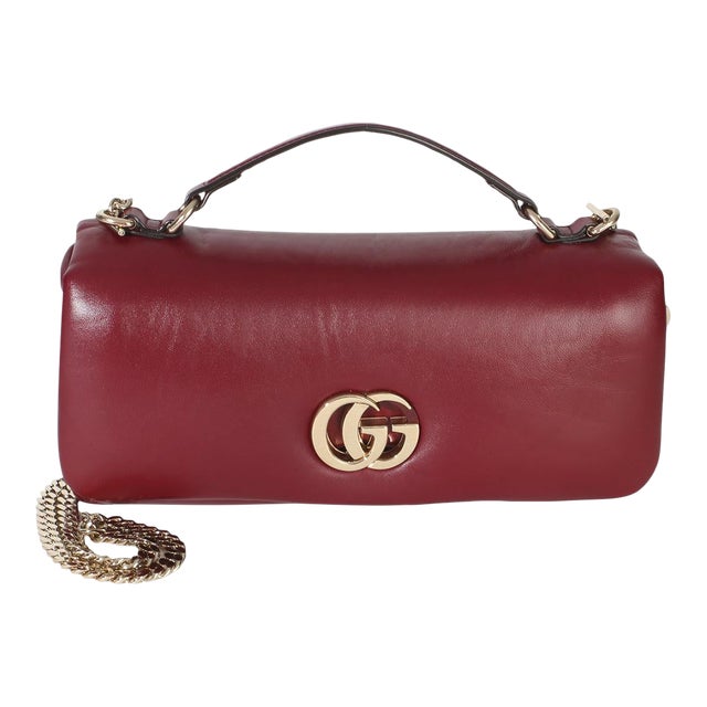 Red Lambskin GG Milano Small Top Handle Shoulder Bag For Sale