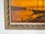 Brown 1970’s Charles Stepule Sunset Harbor Scene Oil on Canvas Painting, Wood Framed For Sale - Image 8 of 12