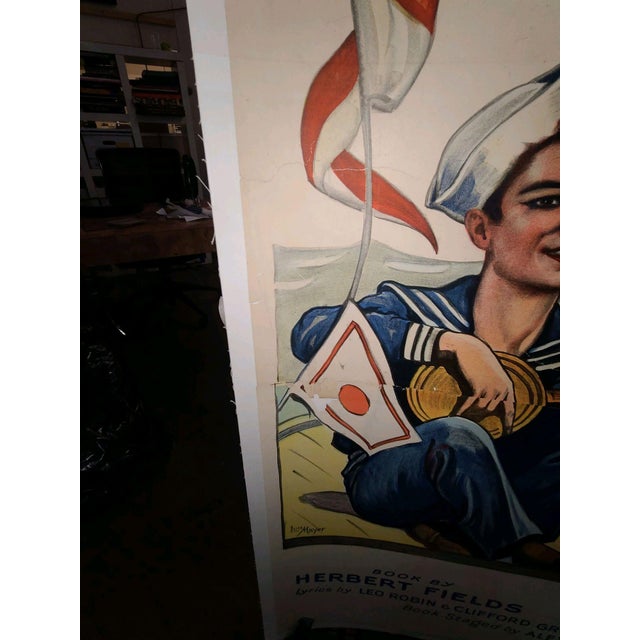 Art Deco Hit the Deck Broadway Theater Nyc Poster, Circa 1927 For Sale - Image 3 of 7