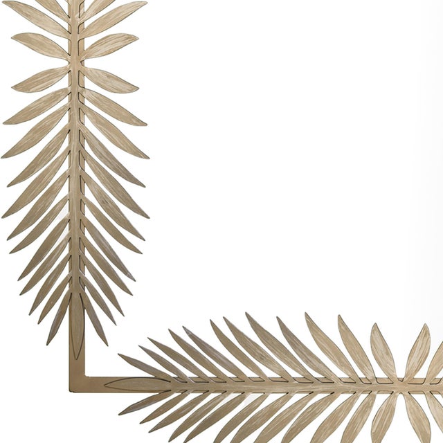 The Naples Mirror is inspired by vintage Floridian designs with an art deco influence. The individually cut steel palm...