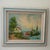Coastal Vintage Oil Painting on Canvas Coastal Scene W/ Boats and House by C. Gibbs Framed For Sale - Image 3 of 12