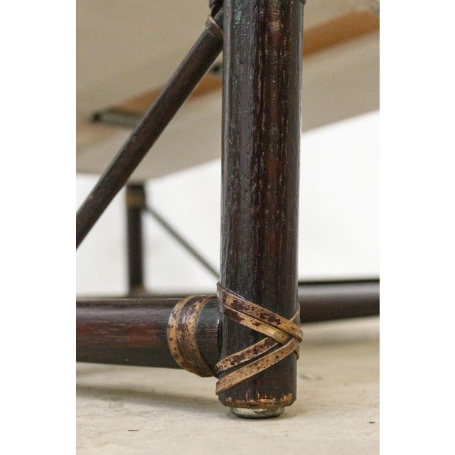 McGuire San Francisco Armchairs with Footstool, 1970s, Set of 4 For Sale - Image 17 of 18