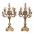 Pair of Gilt Bronze Five-Light Candelabra For Sale