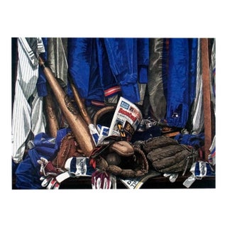 1994 Dwight Baird 'The Right Stuff' Outsider Art Blue,Brown,Gray Canada Offset Lithograph For Sale