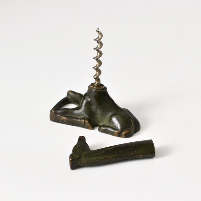 Art Deco Danish Bronze Giraffe Corkscrew by Kai Stage, 1930s For Sale - Image 6 of 14