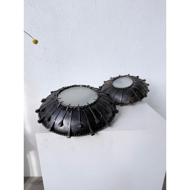 Brutalist Nail Wall Sconces, 1950s, Set of 2 For Sale - Image 13 of 18