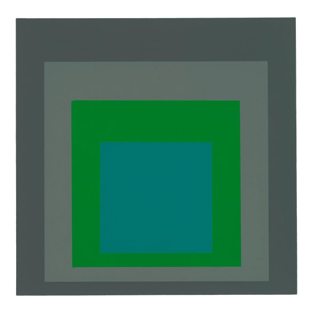 1977 Josef Albers Serigraph "Homage to the Square - Renewed Hope" For Sale