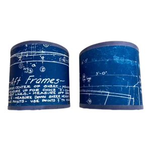 Vintage Ship Blueprint Lampshades
