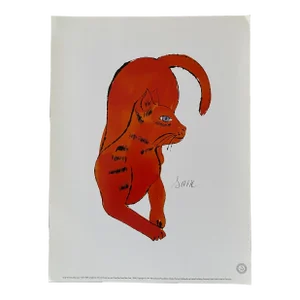 1991 Andy Warhol Foundation "Sam - 1954" Vintage Lithograph From 25 Cats Name Sam and One Blue Pussy