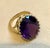 11 Carat Amethyst Cocktail Ring in 14 Karat Yellow Gold 7.2 GmSize 5.25 For Sale - Image 17 of 18