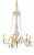 Metal and Crystal Ceiling Lamp For Sale