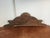 Vintage Carved Wood Furniture Pediment Crest, French Style Architectural Applique, Ornate Laurel Wreath Furniture Topper Decor For Sale - Image 4 of 11