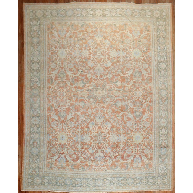 Antique Zabihi Collection Persian Mahal Rug - 10'6" x 14' For Sale - Image 10 of 11