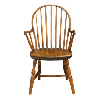 Circa 1780-1820 New England Sack-Back Windsor Arm Chair For Sale