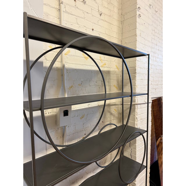 Metal Four Hands Danielle Five-Shelf Bookshelf For Sale - Image 7 of 12