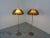 Two floor lamps from Gepo from the 1960s. The lampshades are made adjustable in height and made of plastic. The stand is...