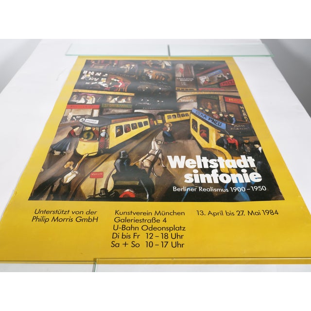 Berlin Realist World City Symphony Poster, Munich, 1984 For Sale - Image 6 of 9