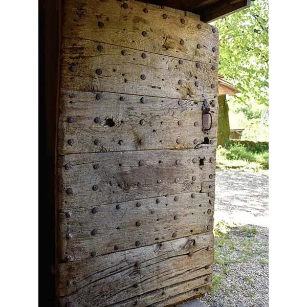 Rustic European 17th Century French Farm Door For Sale - Image 3 of 14