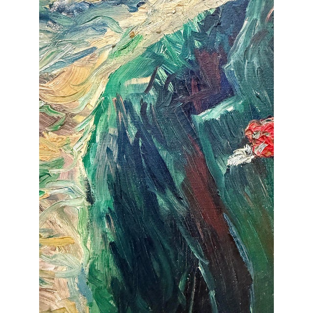 1940s Expressionist Impasto Oil Painting Signed r.l. Marshall For Sale - Image 9 of 11