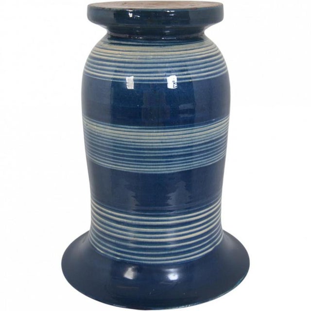 Blue Ceramic Vase by Herman Kæhler, 1940s For Sale - Image 3 of 6