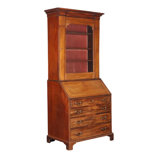 English Secretaire in Mahogany For Sale