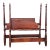 Vintage Solid Mahogany Twin Poster Bed With Headboard & Footboard – Colonial Style For Sale