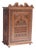 Small Antique Dutch Art Nouveau Folk Art Carved Wood Apothecary Cabinet, 1920s For Sale