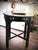 Wood Antique Chinoiserie 24" Black Round Accent Table With Curved Drawer For Sale - Image 7 of 8
